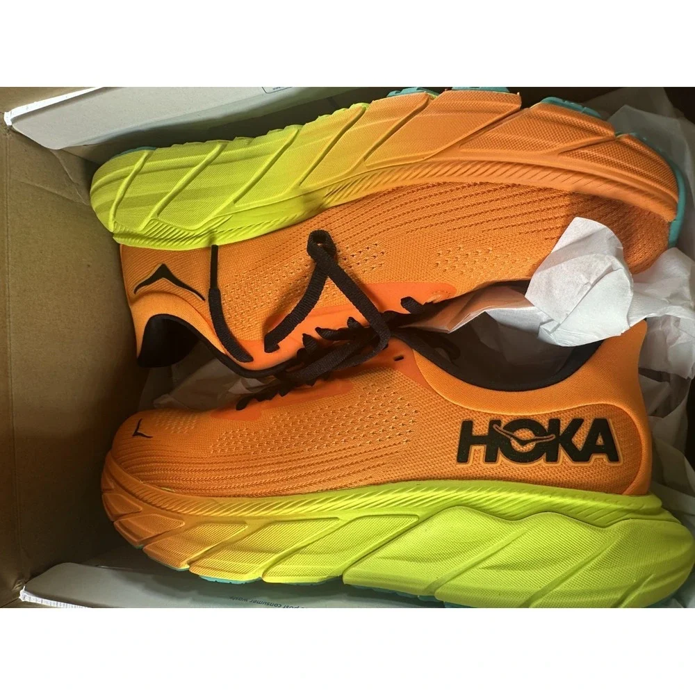 Hoka One One Women's Arahi 7 Electric Tangerine Stability Running Shoes Size 9 B